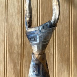 Kenneth Cole - Blue, Bronze and Cream Tie